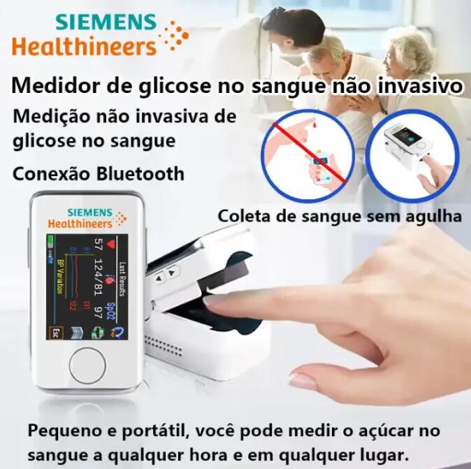 [Glómetro multifuncional não invasivo] Exame abrangente, medição de açúcar no sangue, medição de pressão arterial, exame de ácido úrico, exame cardiovascular, exame cardiopulmonar, exame renal, exame de próstata, exame de pulso, exame de sangue